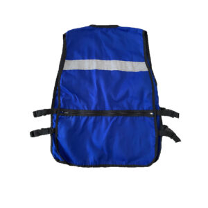 Chaleco Brigadista Azul 8 Bolsas por detrás